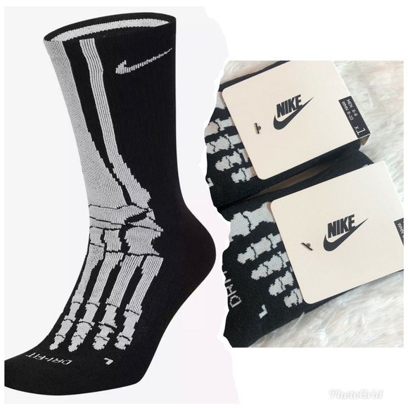 nike skeleton socks